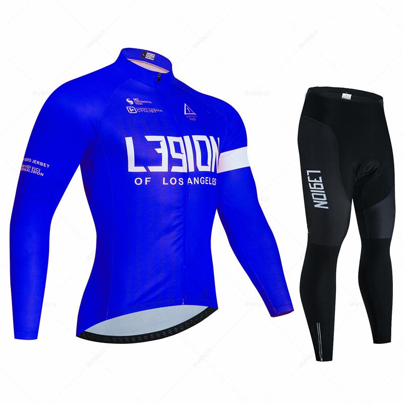 2026 Ademend Wielrenpak Set Heren Lente Sport Wielertrui Herfst Mtb Fietskleding Zomer Lange Mouw Triathlon Mountainbike Koersbroek Set