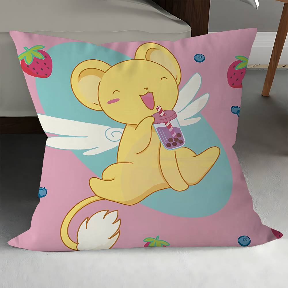 

Cartoon K-Kero Chan Personalized Pillow Dust Cover Bedroom Kids Party Decoration Pillowcase Birthday Children Gift 12x12Inch