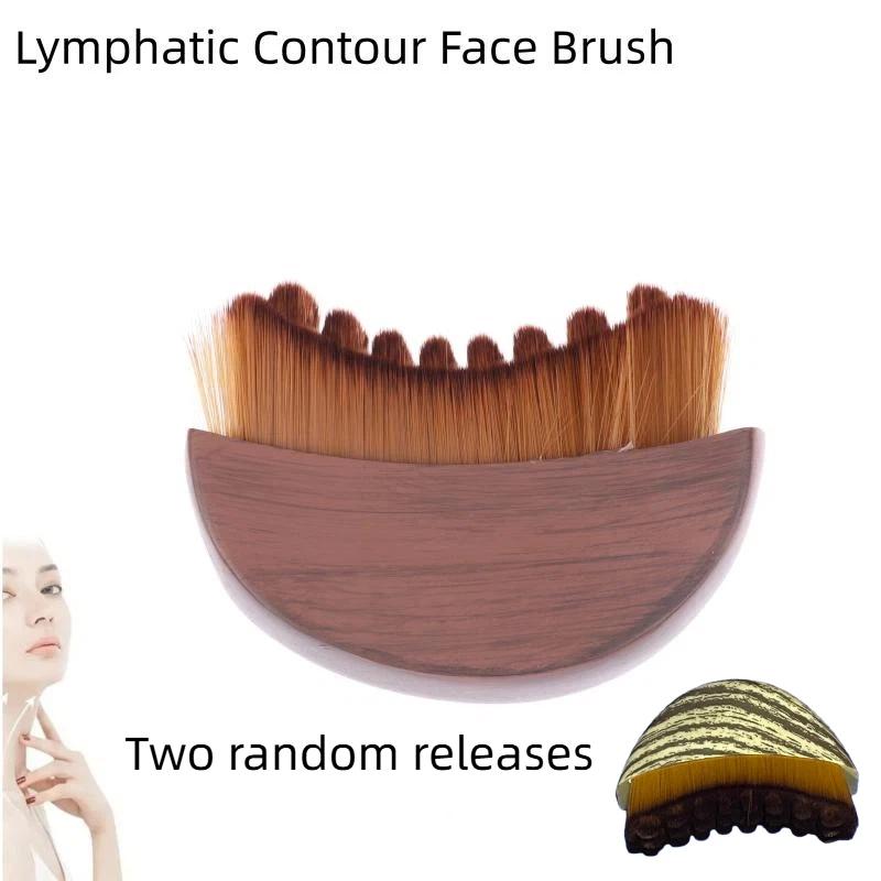 Lymphatic Contouring Facial Brush – Dry Brushing Tool for Lymphatic Drainage and Face Sculpting Massage