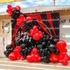 Red Valentine Day Balloons Garland Black Red Balloon Arch Kit New Year Birthday Party Graduation Wedding Anniversary Decoration