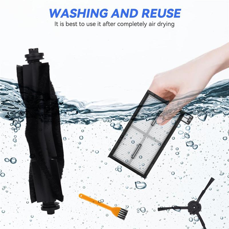 For Eufy X8 Pro Series Robot Vacuum Cleaner Replacement Parts - X8 Pro Accessories Kit,Main Brushes,Filters,Side Brushes-B61B