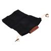 Collapsible Foraging Bag Leather Trim Outdoor Pouch Bag Portable Foraging Pouch  Mushroom Foraging