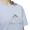 Adidas T Shirts Women's Purple Crew Neck Moderate Straight Fit IN2801