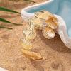 European & American Ocean Shell Bracelet: Summer Beach Vacation Jewelry, Versatile Open Design
