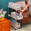 Slim Storage Cart with Wheels 3 Tier Organizer Slide Out Narrow Rolling Storage Mobile Utility Cart