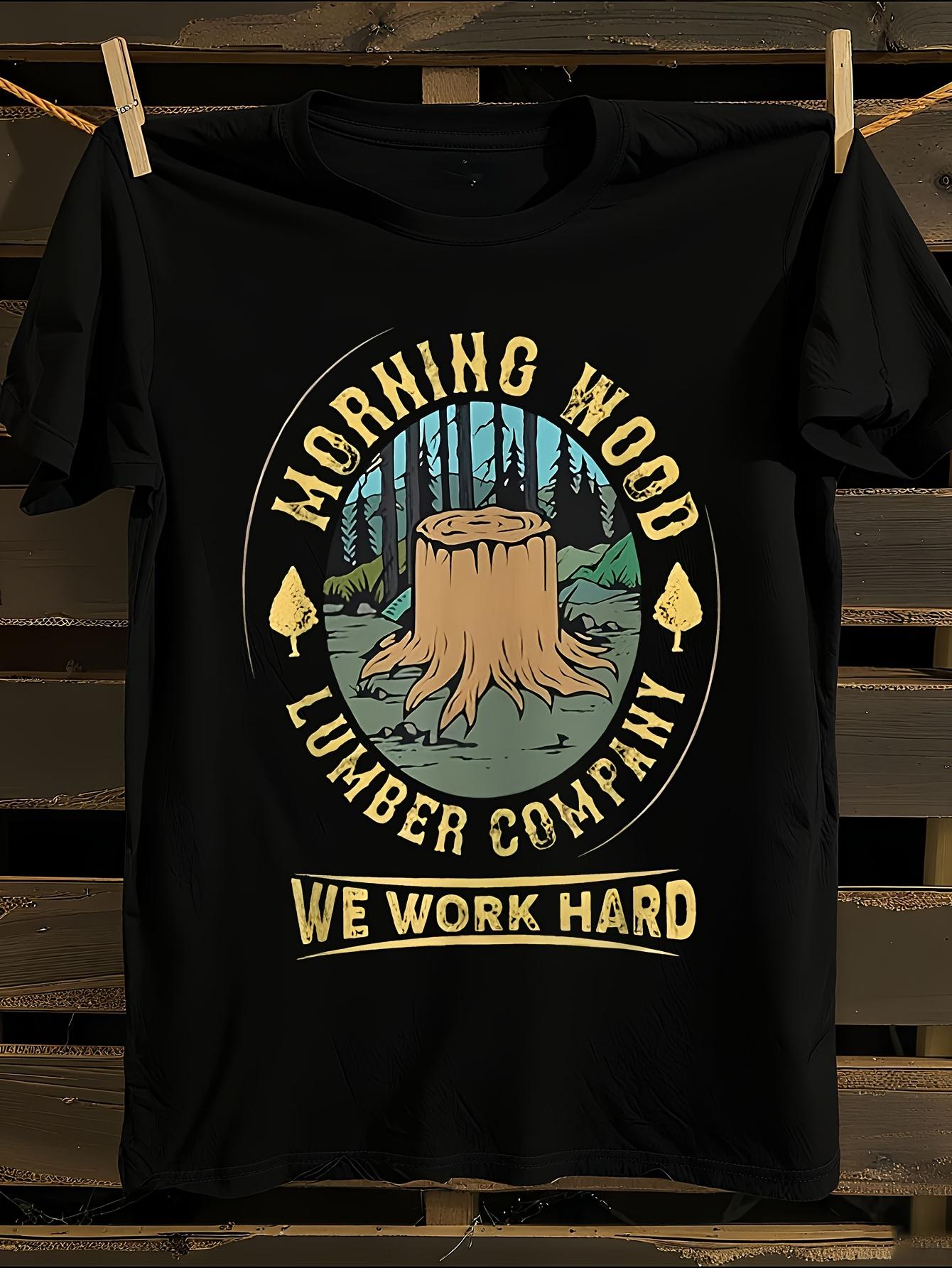 Morning Wood Lumber Co. s Funny Lumberjack T-shirt XXL
