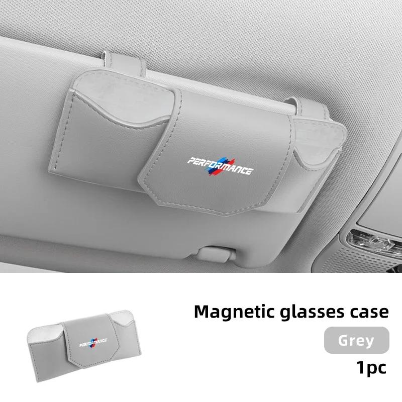 Car Sticker 2025 Hot Car Sun Visor Glasses Box Sunglasses Organizer Clip Accessories For BMW E46 E90 E60 F10 E39 F30 E36 F20 E3