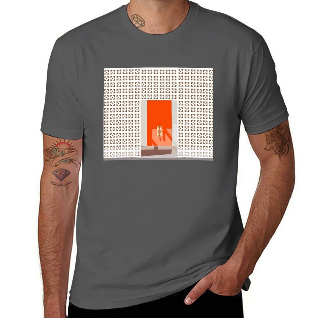 Palm Springs Orange Door TShirt Quick Dry Fishing TShirt
