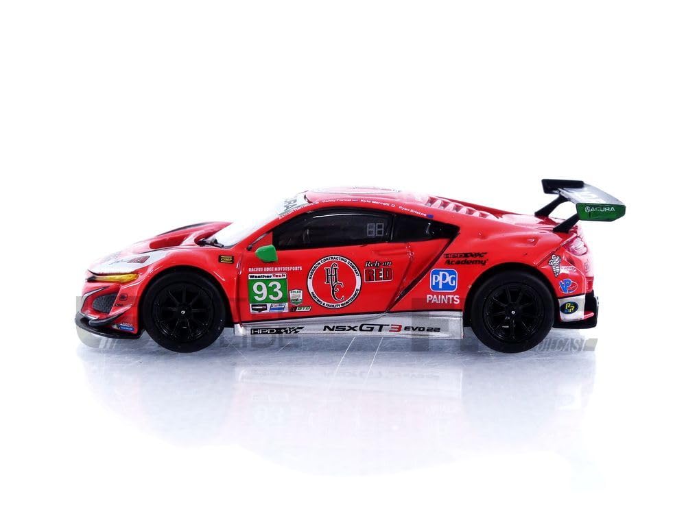 TrueScale Miniatures MINI GT Scale Acura NSX GT3 EVO22 IMSA 24 Hours of Daytona 2023 WTR Racers Edge Motorsports Drive Finished Model 1/64 #93