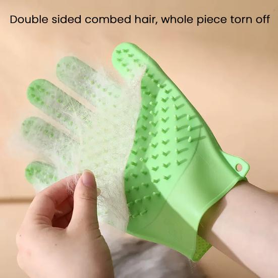 1Pc Pet Grooming Glove Hair Removal Gloves for Cats Dogs Shedding Brush Massage Bathing Brush Pet Cleaning Supplies