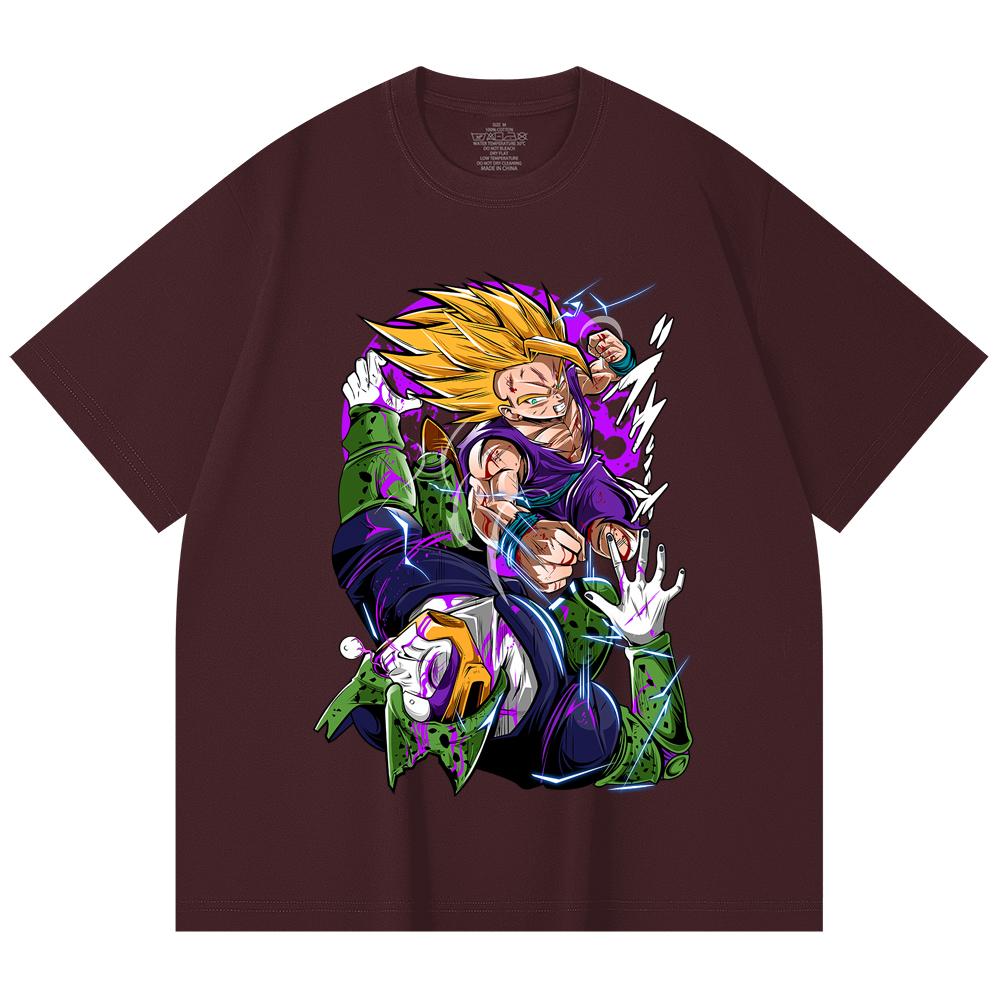 

230 Gsm 100% Cotton Dragon Ball V30 Gohan Cell Print Unisex Heavy Cotton T Shirt 2XL
