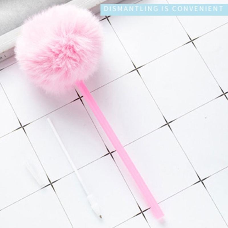 5 Pièces Stylo Bille Pompon Pelucheux Remplisseurs de Bas de Noël Fourniture de Fête de Noël pour Adultes Écriture Journalisation