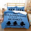 Yellowstone Fashion Set Biancheria da Letto con Stampa Digitale Copripiumino Piumone Letto Singolo Twin Full Queen Ragazzi Bambini Ragazza Ragazzi Regalo