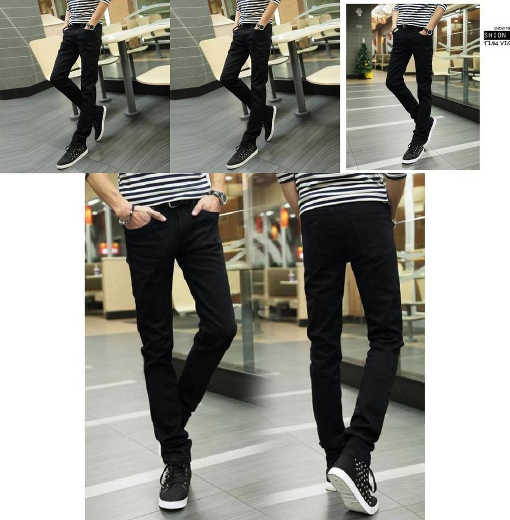Black Jeans Cod Pants Pants Korean Casual Pants Men 2018 New Fashion Hot