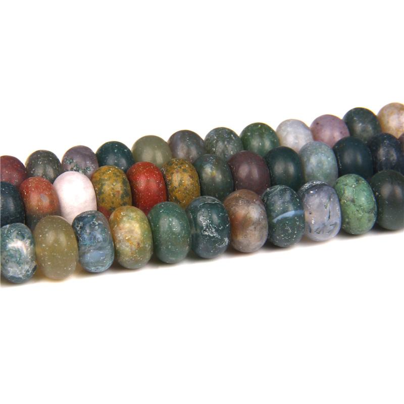 4X6/5X8MM Natural Crystal Stone Abacus Beads Loose Rondelle Spacers Bead Charm For Jewelry Making Bracelet Accessories Finding