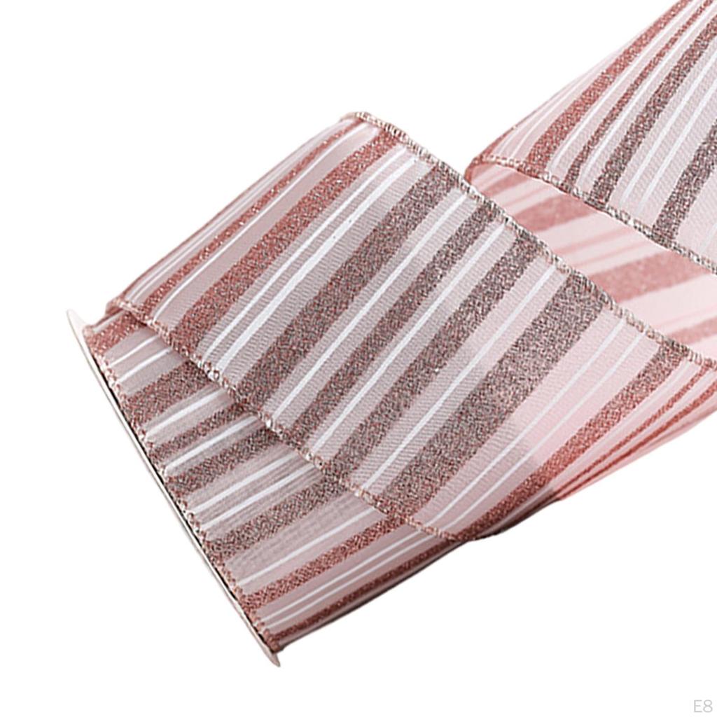 Christmas Rose Gold Ribbon Tree DIY Art Supplies Multifunctional Bouquets Wrapping