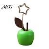 Cute Fruit Vegetable Decor Mushroom/Fruit Card Holder, Wooden Memo Holder Stand, Single Photo Strong Support Note Clip Picture Display Clip,