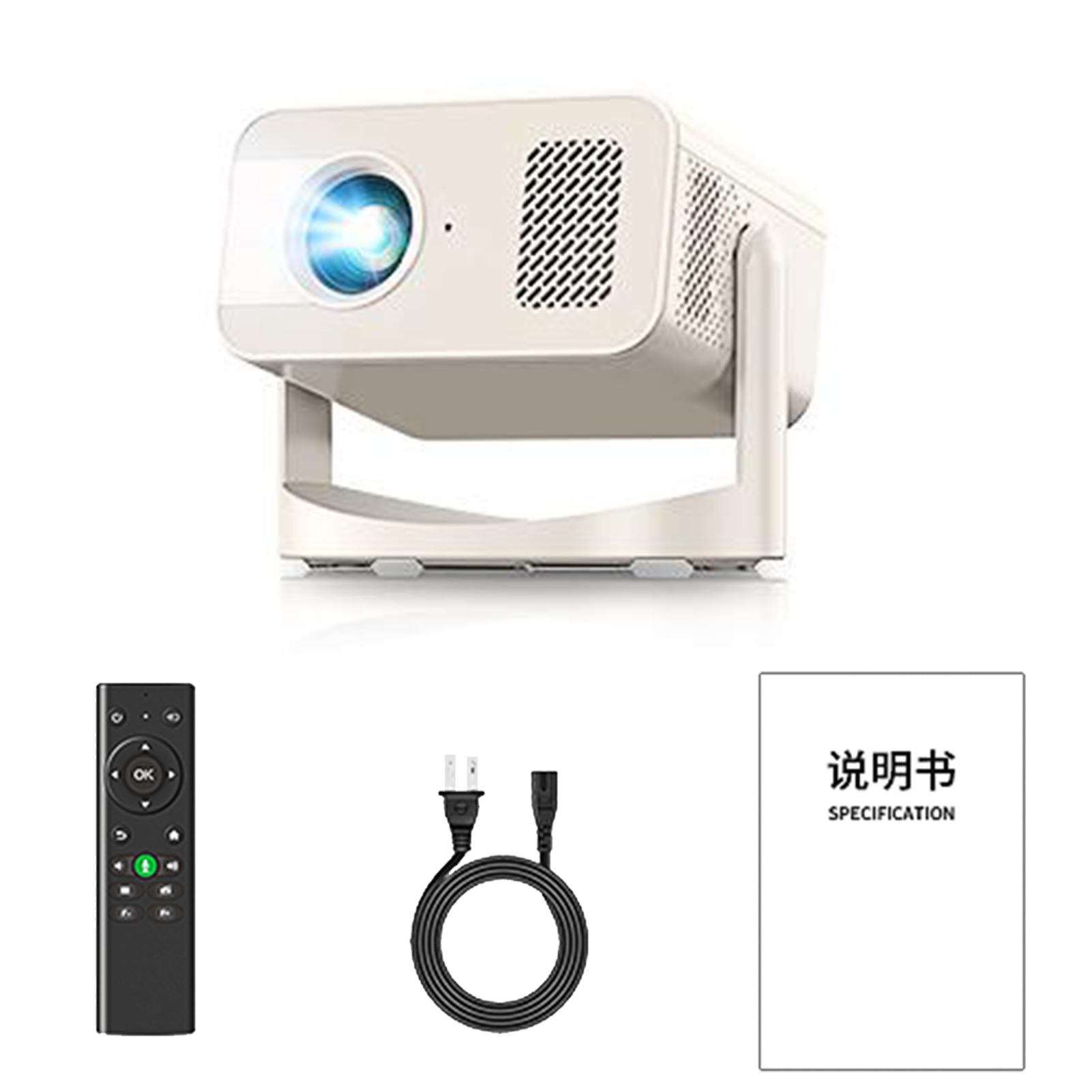 

Высокочеткий домашний проектор с поддержкой Wi-Fi, портативный проектор с электрической фокусировкой и коррекцией трапецеидальных искажений, динамики 3 Вт, смарт-проектор US Plug