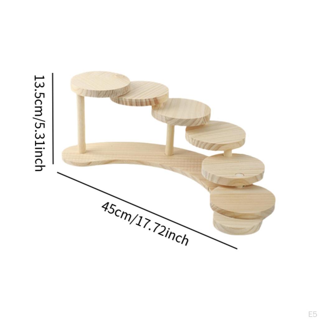 Display Rack Wooden Riser Stand Decoration Practical Desk Figurines Table