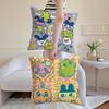 Toy T-Tamagotchi Cushion Cover Breathable Linen Pillowcase Summer Odorless Eco-Friendly Invisible Zipper Washable