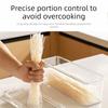 Clear Plastic Pasta Storage Container Airtight Rectangular Fresh Keeper Box Stackable Mouse-Proof Kitchen Containers Rice