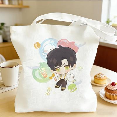 Love and Deepspace Zayne Colorful Printed Canvas Bag 30x35/35x40CM Anime Cosplay Storage Shoulder Bag Fans Gift New