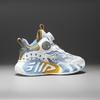 Spring and summer children's sports shoes girls and boys button running shoes mesh breathable middle and older children's casual shoes basketball sho