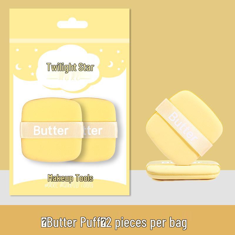 Super Soft Dual-Use Butter Cookie Cushion Puff for Loose Powder & Liquid Foundation