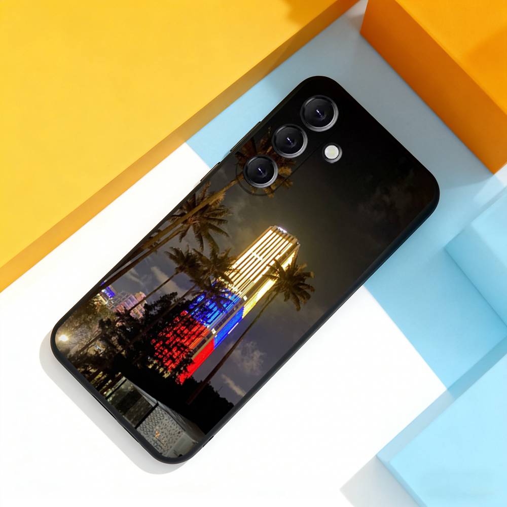 Colombia Flag MAP Phone Case For Samsung Galaxy A 73,72,51,53,52,71,22,5G,Note,J7,8,9 Soft Precise Hole Black Cover