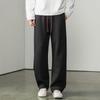 Autumn and Winter Light Luxury Straight Casual Pants Men's New High-end Korean Version Drawstring Long Pants Are Supple