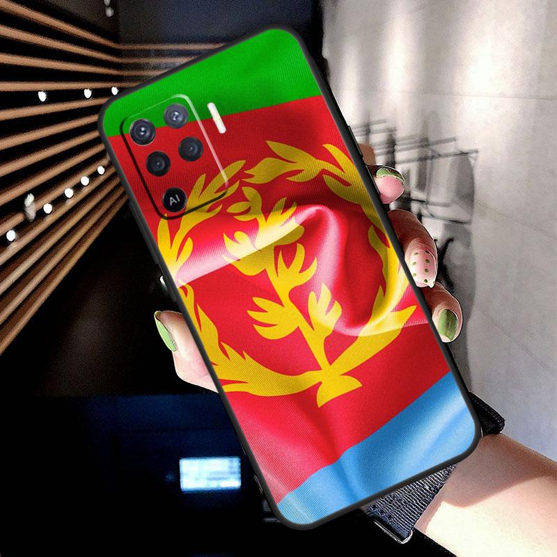 Eritrea Flag Case For Oppo A74 A54 A94 A80 A60 A40 A18 A38 A58 A78 A98 A96 A76 A16 A15 A17 A57 A77 A5 Pro