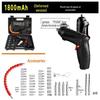 Rechargeable Multi-Functional Electric Screwdriver, Foldable Mini Hand Drill Gun Set