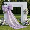 Giant Christmas Bows for Outdoor Decor 79x20 Inch Bow Tree Topper, Oversized Tulle Large Decorative Weddings Ornament with Long Streamer Home