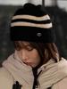 THE GREEN LAB Striped Beanie [Black]