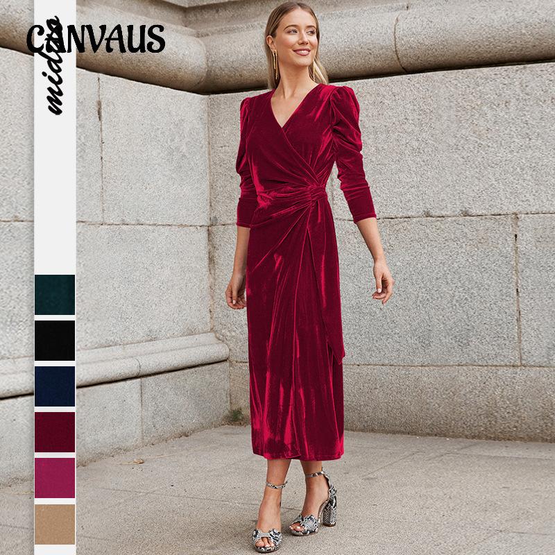 

Весеннее и осеннее женское платье, французский дизайн, элегантные вечерние платья с длинными рукавами, золотая бархатная юбка