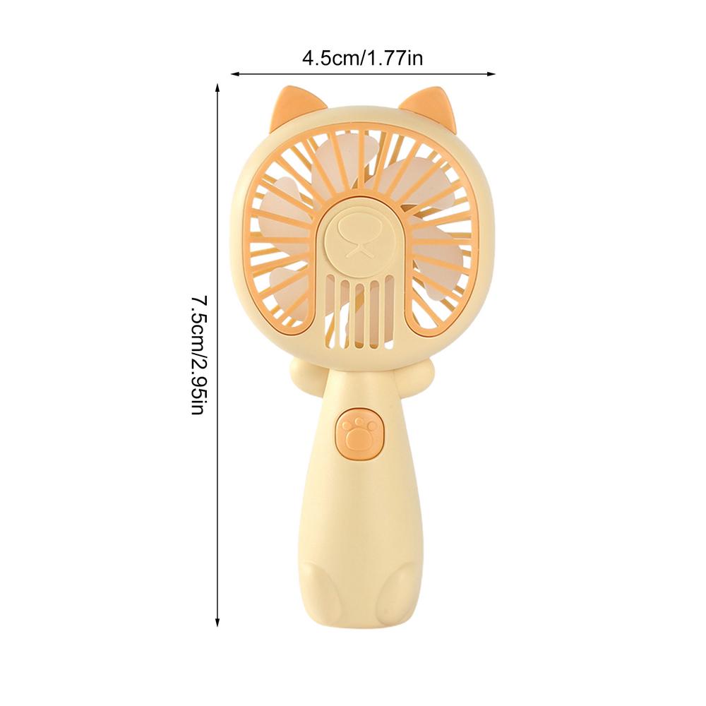 Personal Handheld Fan Mini Silent Desktop Student Fan Mini Silent Desktop Student Fan Cute Cat Personal Fan Small Hand Held Fan