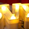 Night Light Letter Shape PVC Light Waterproof Decoration Hanging LED Lamp for Party Pub