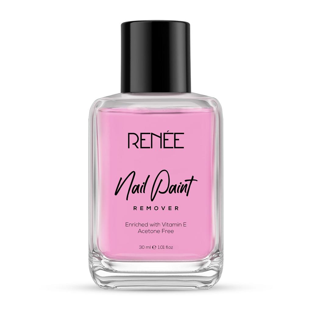 RENEE Nail Paint Remover, 30ml - Moisturizing, Acetone Free, with Vitamin E & Glycerin for Nourished, Stain Free Nails - Quick, Effective, Gentle Nai