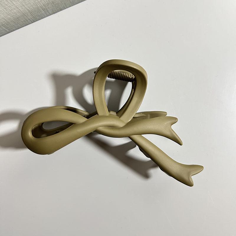 Akryl Barrette elegancka jednokolorowa spinka do włosów krab spinka do włosów Vintage proste akcesoria do włosów dla kobiet kucyk pazur klip kraby