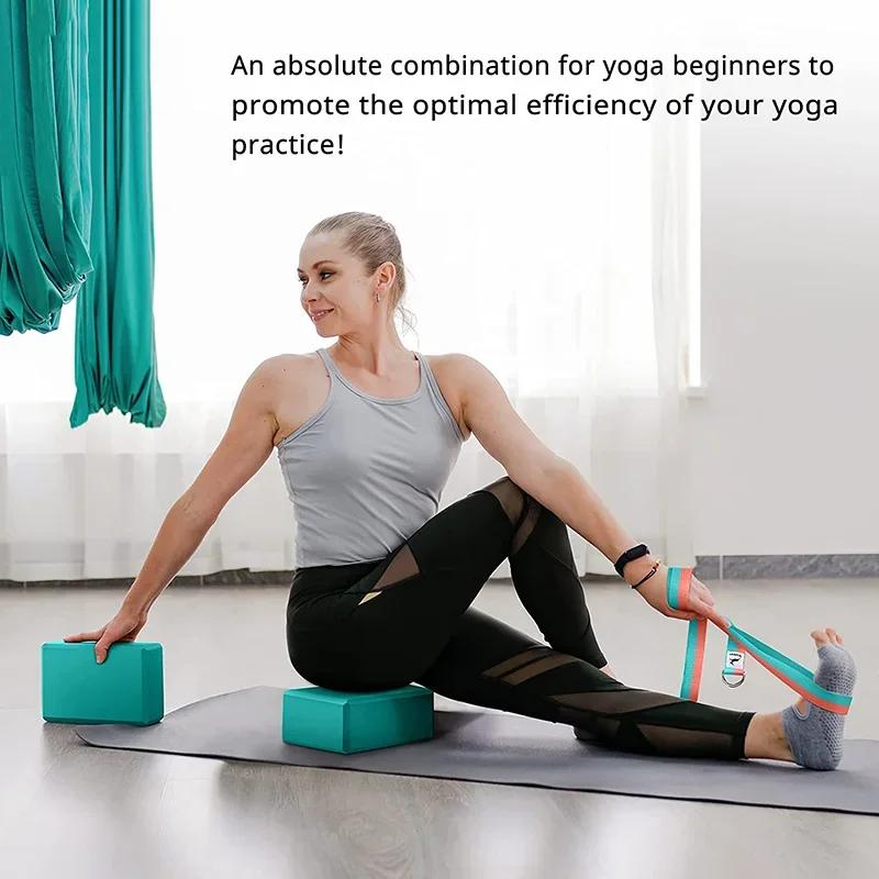 EVA Gym Blocks Foam Brick Training Exercise Fitness Set Tool Yoga Bolster Pillow Cushion Stretching Body Shaping Yoga Blocks