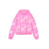 WE11DONE Ss21 Large Logo Terry Hoodie Unisex Hoodies Pink WD-TH1-21-517-U-NP