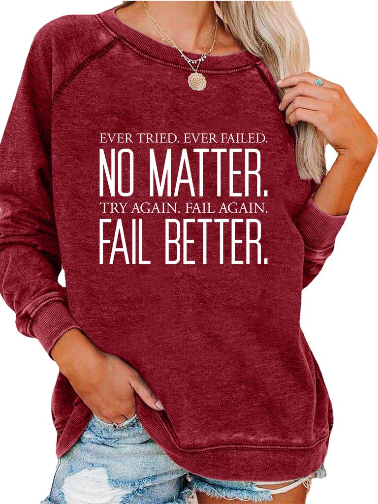 Female Oversized Sweatshirt Spring/Fall Fashion Print Top Women's Pullover Sweatshirt