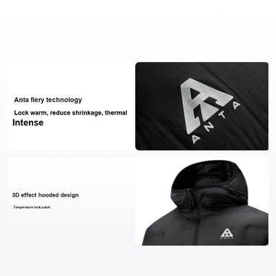 Serie Outdoor Conductă Fără Cusături Jachetă de Puf Ușoară Navetă Drumeție Impermeabilă Rezistentă la Vânt Termică Cu Glugă 952546907-2