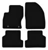 Covorașe de podea BASIC din velur negru pentru: Ford Focus MK2 Break, Sedan, Hatchback (2004-2011)