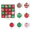 Christmas Decoration Supplies Colorful Christmas Ball Set 6CM Plastic Ball Window Decoration Christmas Tree Small Pendant