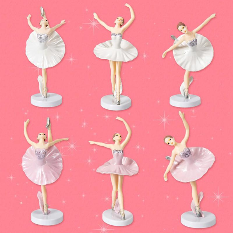 3 Stück Ballettmädchen Kuchen Tanzende Geburtstagsdeko Baby Mädchen Gastgeschenk Happy Birthday Deko