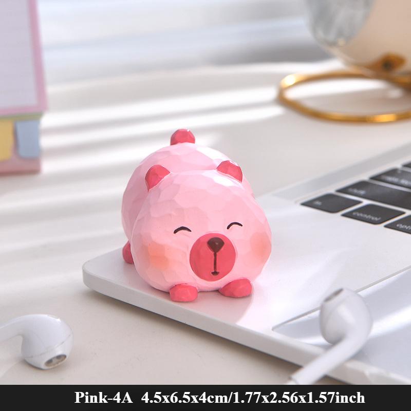 Statuiță Capybara din Lemn Lucrată Manual Sculptură Artistică Clasică Sculptată și Pictată în Lemn Figurină Drăguță Capybara Sculptură în Lemn Decor Acasă