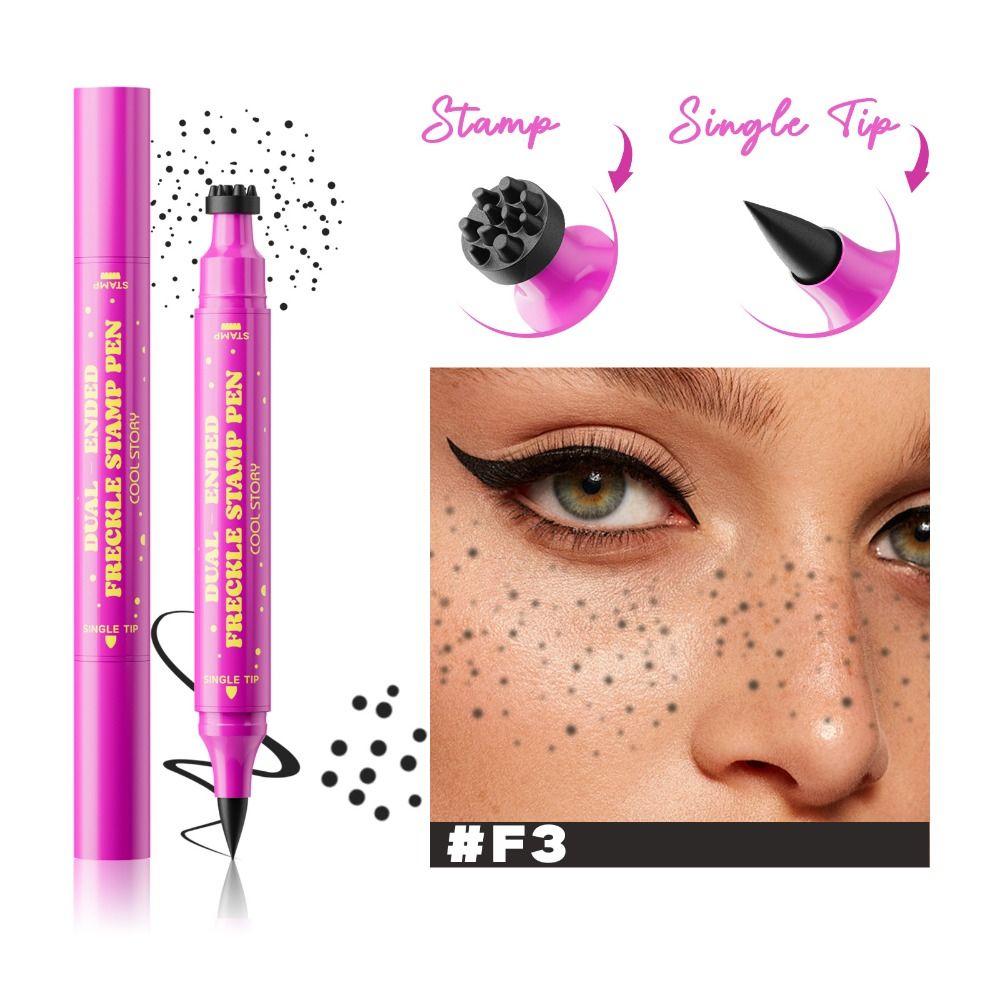 Dual-Ended Freckle Makeup Pencil Smudge-proof Freckle Pen High Quality Faux Freckle Stamp