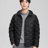 Mens Lightweight Short Down Jacket 90% White Duck Hooded Windproof Warm Outerwear Winter