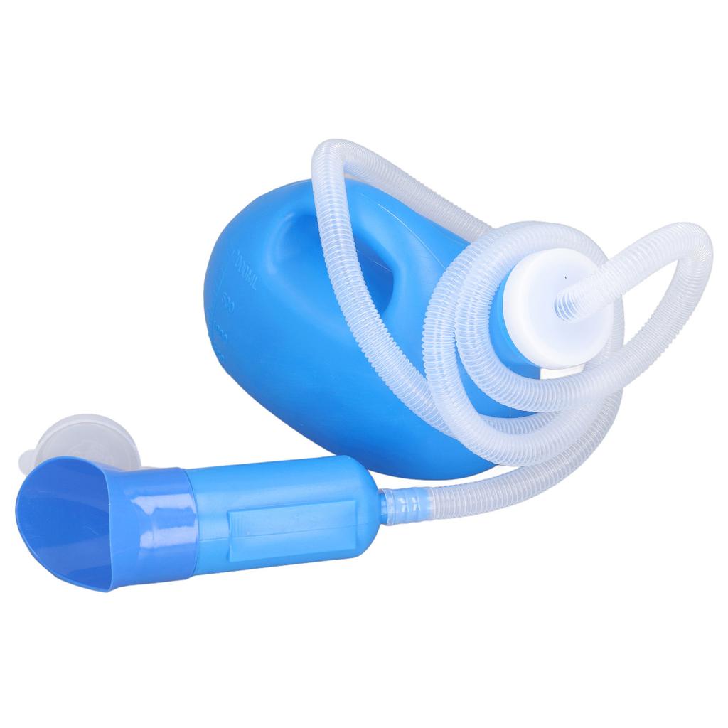 Boccetta per Urina da Uomo 2000ml Ergonomica Ampia Apertura Plastica Resistente Grande Boccetta per Pipì con Tubo per Casa Viaggio Ospedale